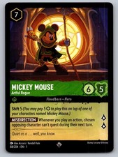 Mickey Mouse - Artful Rogue 88/204 Super Rare The First Chapter Lorcana NM