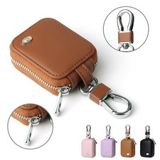 Universal Vintage Zipper Earbud Case Portable Storage For AirPods Earphones PU