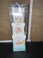 Pearhead Baby Keepsake Box Set   First Tooth, Curl, Bracelet New 