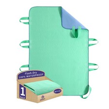 Washable QuickDrying Incontinence Positioning Bed Pad 8 Handles Transfer