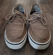 Sperry Mens Halyard 2-Eye Baja Chino Memory Form Shoes Classic Loafers Sz 11.5