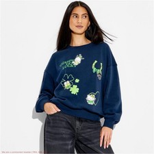 Womens Hello Kitty St.Patricks Day Graphic Pu...
