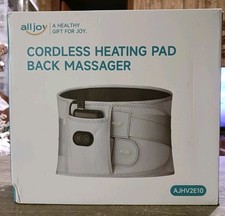 Cordless Heating Pad with Massager for Back Pain Relief, 10000mAh Power