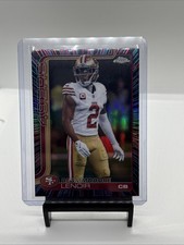 Deommodore Lenoir 2025 Topps Chrome Football Neon Pulse Refractor 49ers