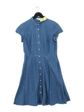 Boden Shirt Midi Dress UK12 in Blue