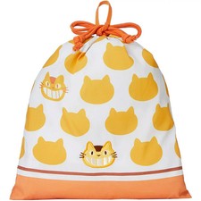 My Neighbor Totoro Drawstring Bag L Catbus Silhouette / Studio Ghibli Japan