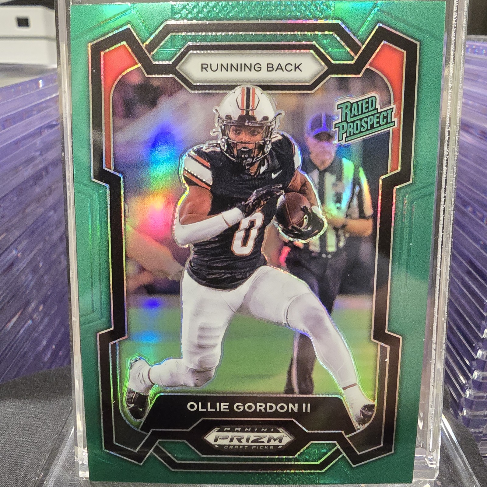 2024 Panini Prizm Draft Picks: Ollie Gordon II #102 Green Prizm (RC)