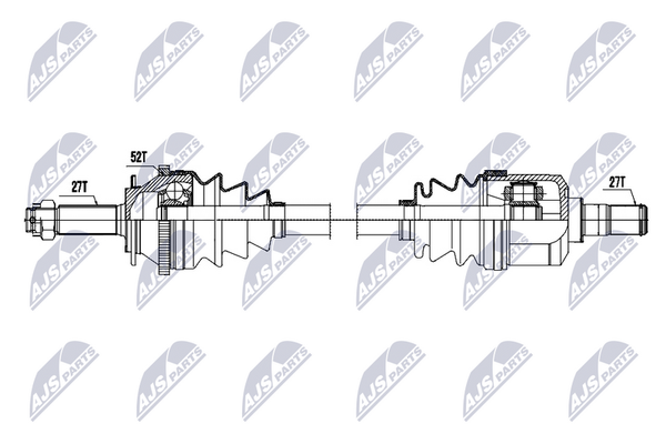 NTY NPW-HY-645 Antriebswelle Vorne Links FüR Hyundai-image