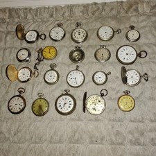 Lote Reloj Bolsillo Elgin (20) Art Deco Illinois Lady Racine Regulador Para Reparación