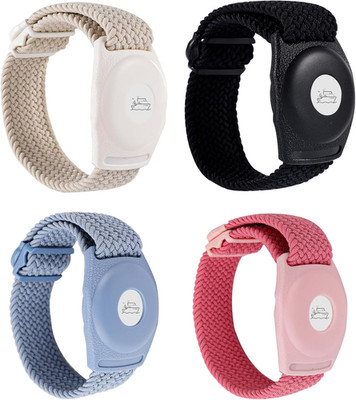4Pcs Holder for Princess Cruise Medallion, Adjustable Braided Wristband Bracelet