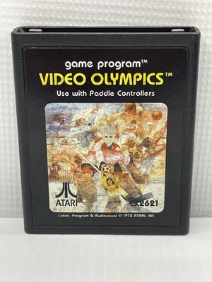 Video Olympics (Atari 2600, 1978) Game Program Cartridge Manual Tested CX2621
