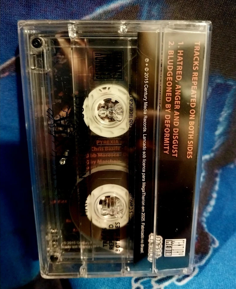 Pyrexia - Hatred Anger and Disgust - 2025 Reissue Cassette NEW & SEALED - Image 2 of 2