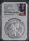 2025 American Silver Eagle NGC MS70 FDOI Donald Trump Inauguration Edition Label