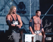 Scott Hall & Kevin Nash Signed WWE 8x10 Photo BAS COA WCW Picture Auto'd Diesel