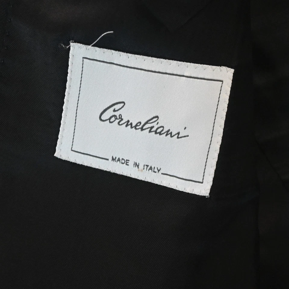 Blazer Traje Chaqueta Abrigo Deportivo Corneliani 42R Negro 100% Lana Hecho en Italia para Hombres Foto 4 de 4