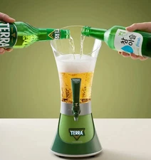 Terra Soju Beer Tower Mini Somaek Dispenser Drink Maker Green / Tracking