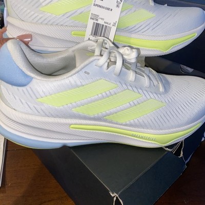 Adidas Supernova Ease Running Shoes Men's White Silver Yellow Athletic Sz 8.5