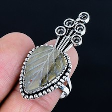 Gorgeous Labradorite Gemstone Handmade 925 Sterling Silver Ring Size 9