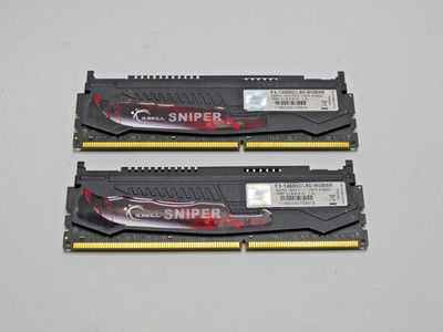G. Skill Sniper 8GB (2x4GB) PC3-12800 Computer Memory RAM F3-12800CL9D-8GBSR