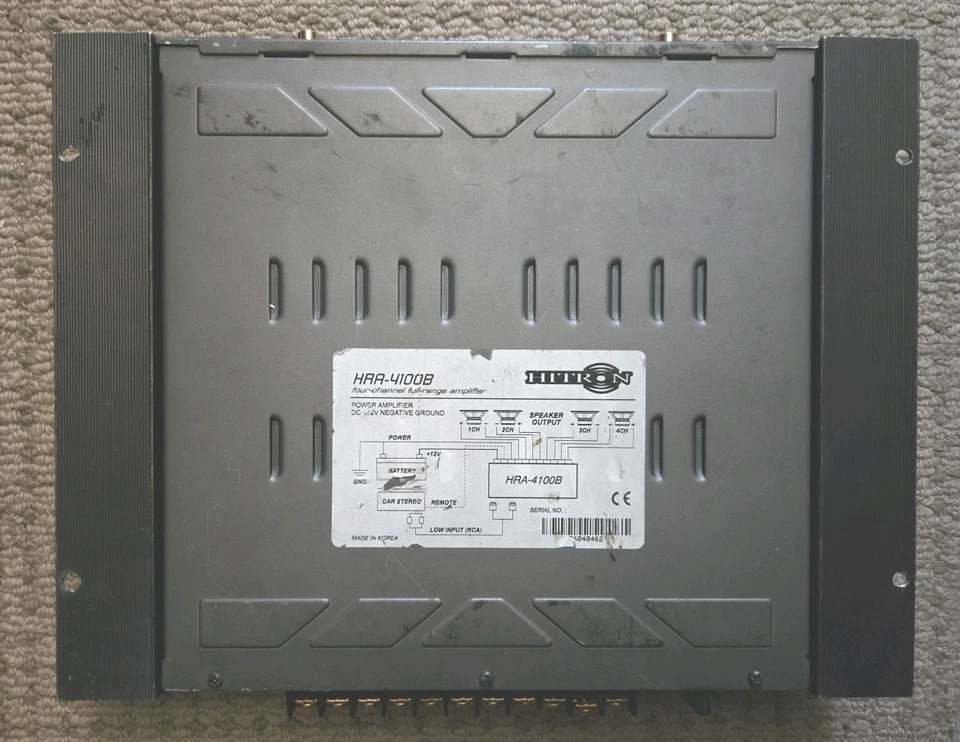 Hitron 4 Channel Power Amplifier 1000 Watts Model HRA-4100b - Image 2 of 4