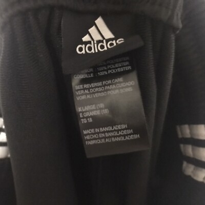 Adidas 3 Stripes Sweat Pants Size YOUTH XL Open Bottom New With Tag
