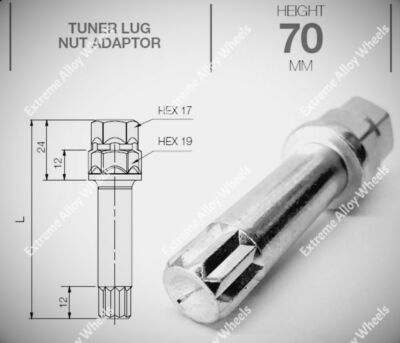 ALUFELGEN TUNER SCHLÜSSEL 10 STERNE INNENVERZAHNUNG VW SCHRAUBEN MODELLE SIEHE LISTE C