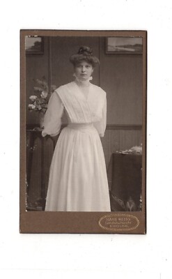 CDV photo fine lady-Erding around 1910