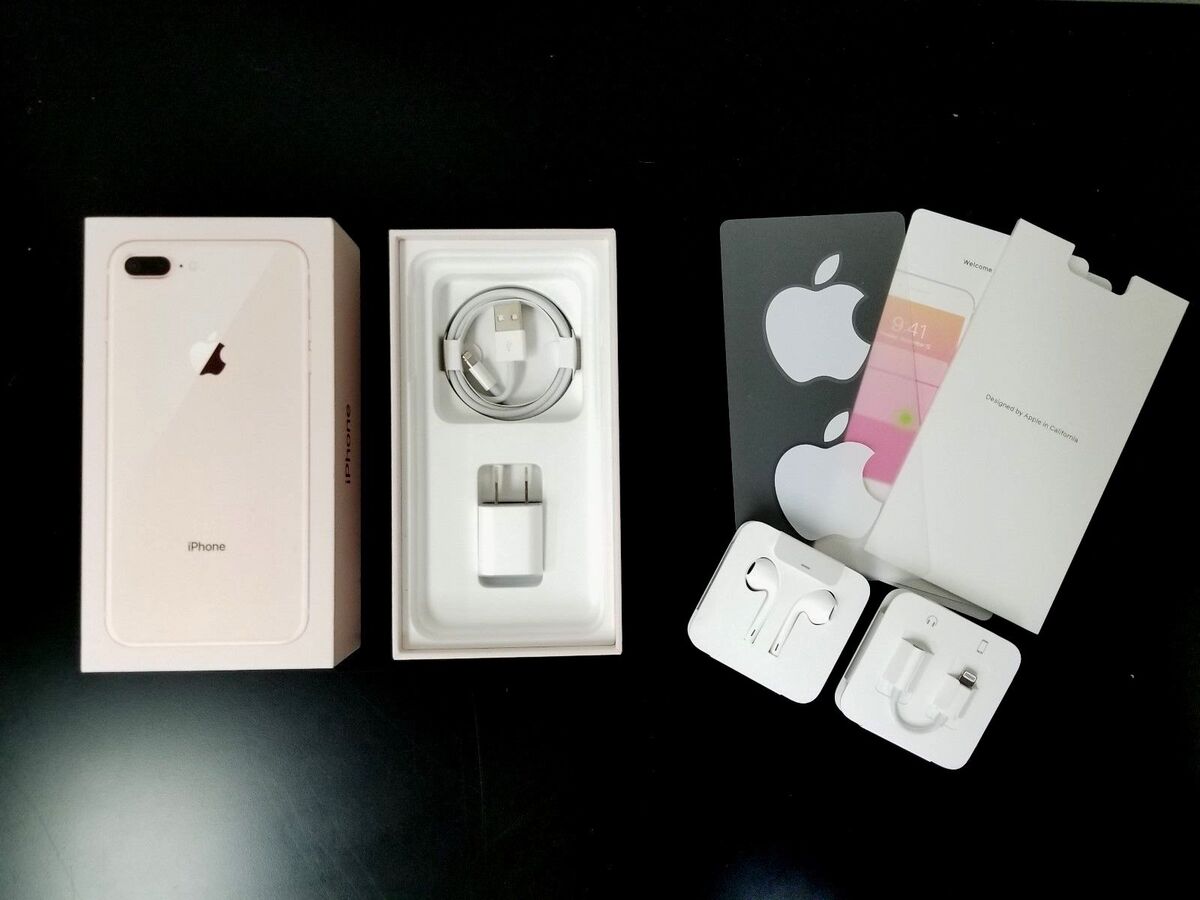 Apple iPhone 8 or 8 Plus Original Box with All OEM Apple iPhone 8 or 8 Plus Original Box with All OEM