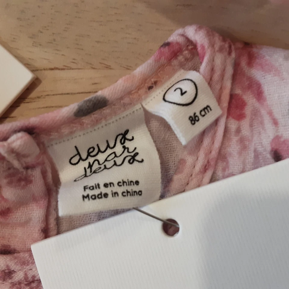 Vestido Floral Rosa con Diadema Deux Par Deux Niño Pequeño Talla 2 Nuevo con Etiquetas Foto 2 de 4