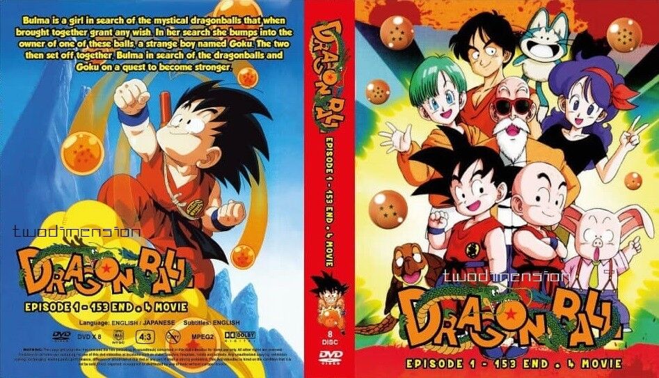 Dragon Ball DVD (Eps. 1-153 END) with English Subtitle