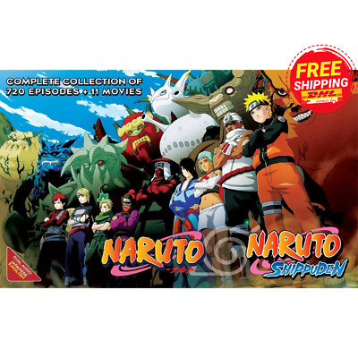Naruto Shippuden Complete Collection Episode 1- 720 End + 11 Movies English Dub