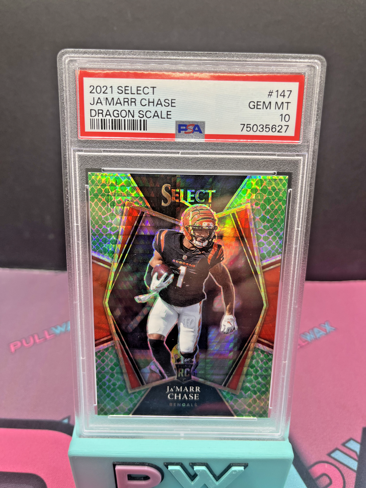 JA'MARR CHASE 2021 SELECT DRAGON SCALE /89 PSA 10