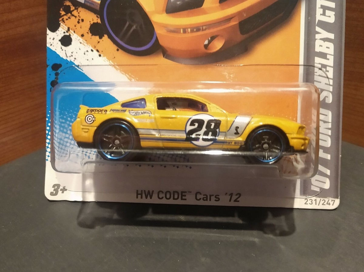 NEW HOT WHEELS CODE CARS '12 '07 FORD SHELBY GT-500 SERIES® 6/22 1
