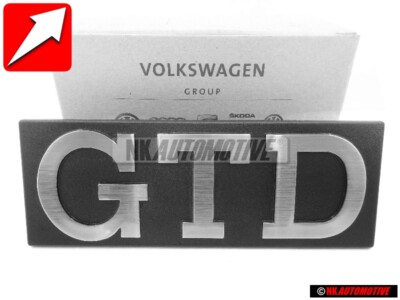 Original VW GTD Front Grill Badge Emblem Brushed Silver - 171853679D
