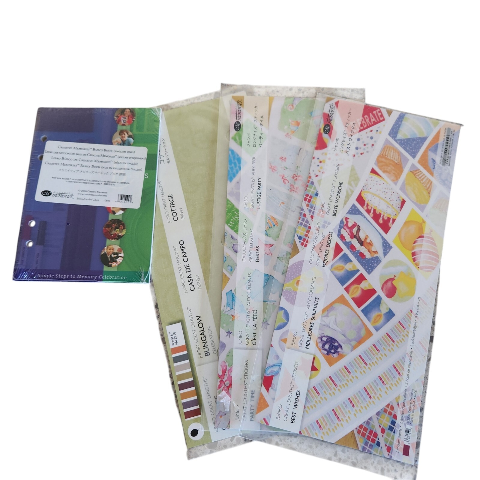 Creative Memories Scrapbook Paper Pack Bundle JUMBO Great Lengths Packs