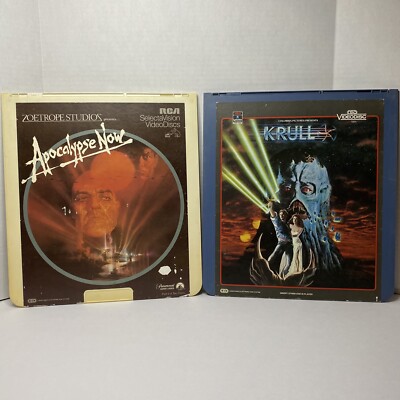 CED Videodisc Columbia Pictures Krull & RCA Paramount Apocalypse Now Pt 2