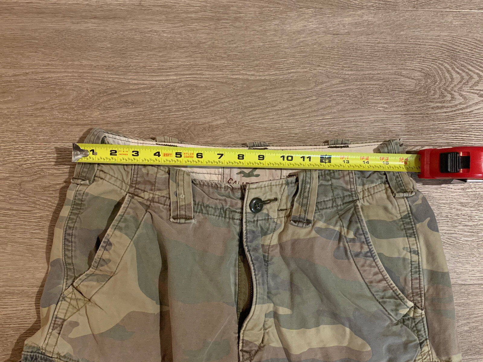 Hollister Cargo Shorts Mens 30 Green Camouflage Camo … Gem