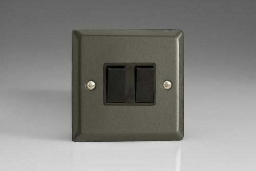 Varilight Classic Bevel Graphite 21 XPB Light Switch Socket Dimmer Toggle Cooker - Picture 13 of 52