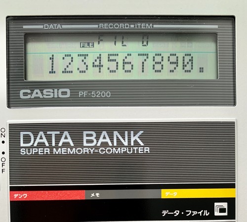 Casio PF-5200 Japanese electronic organizer CIB / RARE! - Bild 2 von 8
