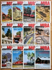 12x MIBA 1992 komplett Zeitschrift Eisenbahn Miniatur Sammlung Modell Magazin