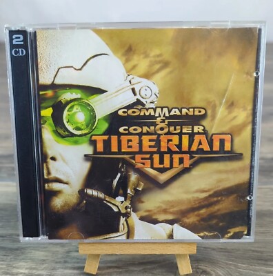 1999 Command & Conquer Tiberian Sun PC Video Game 2 Disc CD Complete 