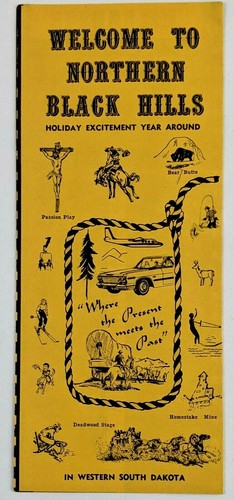 1967 Lead Deadwood Sturgis Spearfish SD Black Hills Vintage Travel Brochure