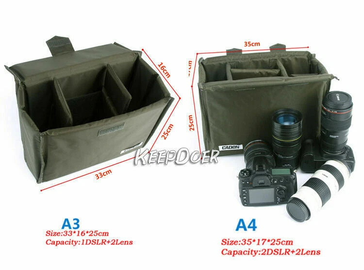 Складной DSLR камеры сумка вставить чехол перегородка чехол для объектива Canon Nikon Sony - Изображение 3 из 4