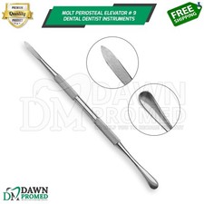 Molt Periosteal Elevator  9 Double Ended Allen Dental Dentist Inst German Grade