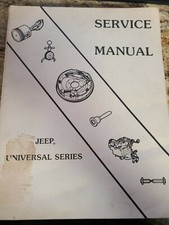 1965 Jeep Universal Series Service Manual 4x4 4x2