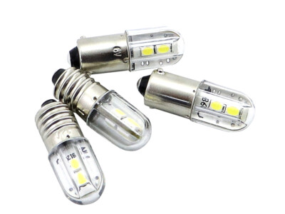 E10 BA9S AC DC Glühbirne LED-Schraubsockel Leuchtmittel Birne Lampe Glühlampe