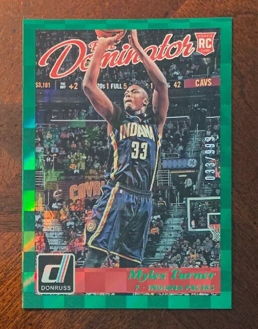 Myles Turner 2015-16 Panini Donruss Elite Dominator RC Rookie 33/999 #14 1/1