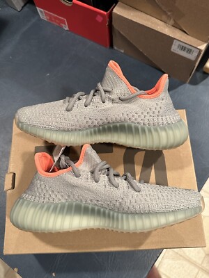 Size 4 - adidas Yeezy Boost 350 V2 Desert Sage Green Orange FX9035