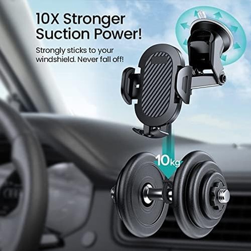 Car Phone Holder 360° Rotatable Mobile Phone Mount Dashboard Suction Universal · - Picture 8 of 12