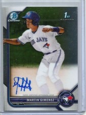 Martin Gimenez 2022 Bowman Chrome Autograph Rookie